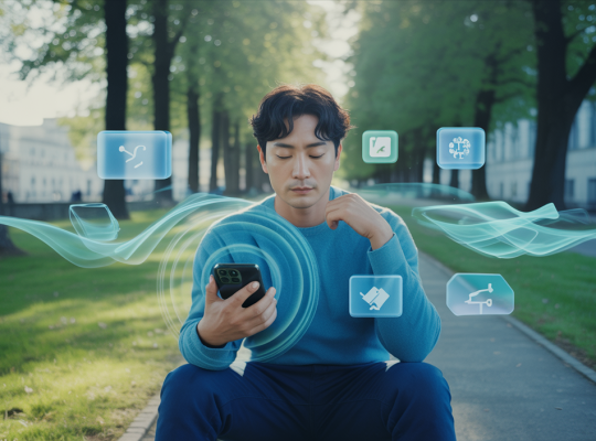 Illustration d'applications de bien-être améliorant la santé mentale