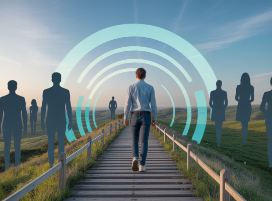 Force mentale et résilience illustrées de manière évocatrice