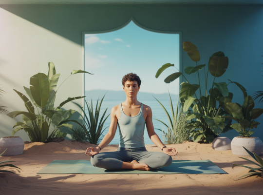 Image de méditation évoquant bien-être et concentration.