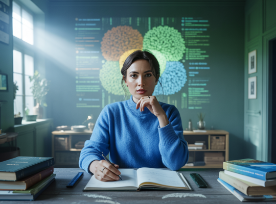 Vision artistique des erreurs évitées en développement personnel