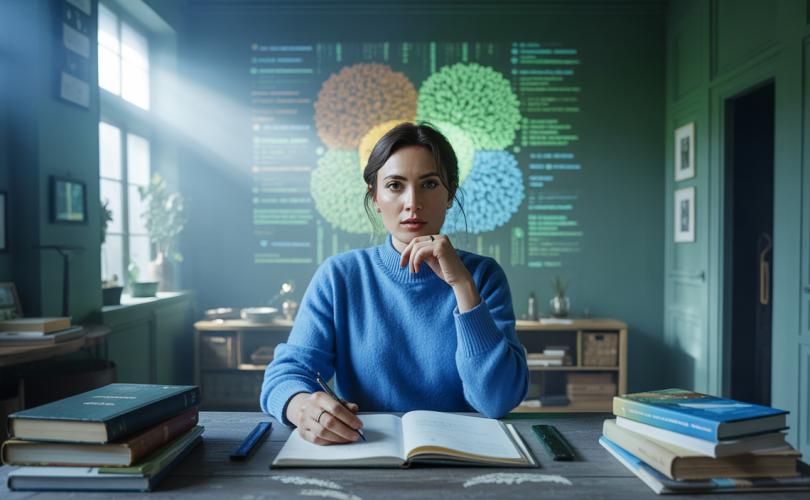 Vision artistique des erreurs évitées en développement personnel