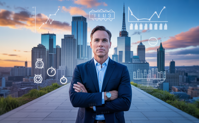 Image inspirée par Brendon Burchard sur la transformation du succès grâce à des habitudes délibérées.