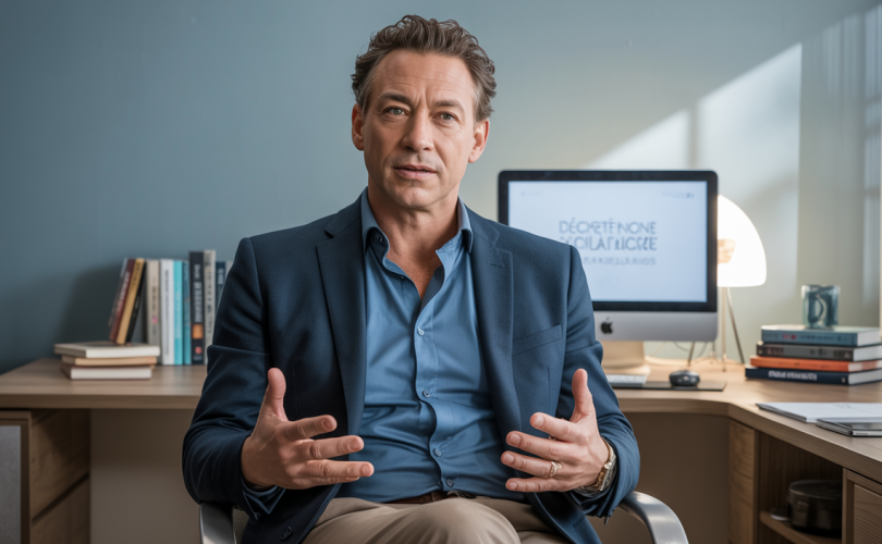 Portrait de David Laroche expliquant l'écoute active pour améliorer la communication et renforcer les relations sociales et professionnelles